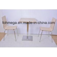 Mesa de comedor moderna y silla ignífuga (FOH-NCP20)